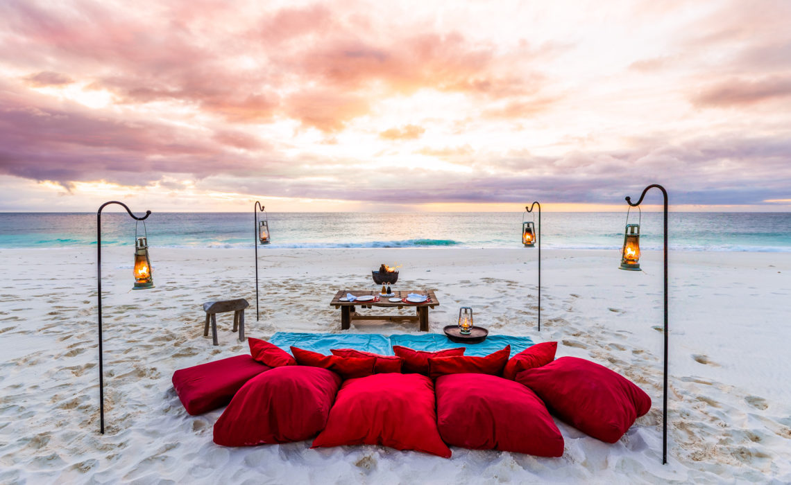 Honeymoon Beach on North Island, a Luxury Collection Resort, Seychelles.